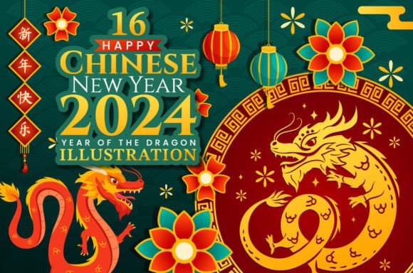 16 Chinese New Year 2024 Illustrations