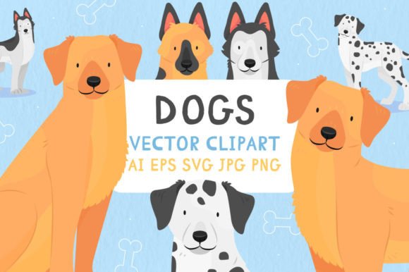 Dog Breeds Vector Clipart: Graphics for Branding and Marketing