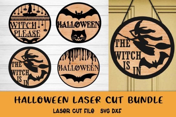 Halloween Laser Cut Bundle, Welcome Sign