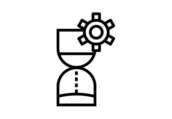 Hourglass Silhouette Clipart Art: Graphics & Icons for Local Business