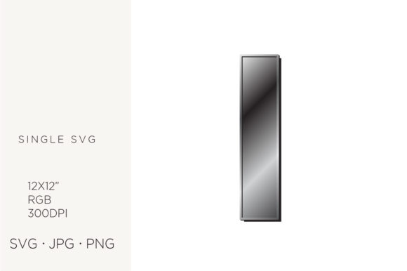 Industrial Silver Initialial Letter I Graphics and Icons