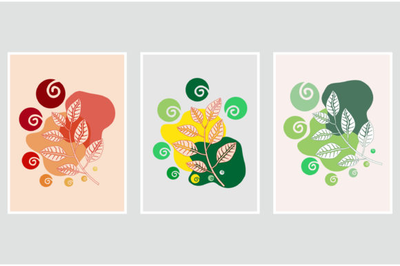 Nature Plant Wall Art Vector Set