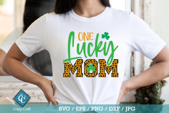 One Lucky Mom Svg Design for Crafts and Graphics
