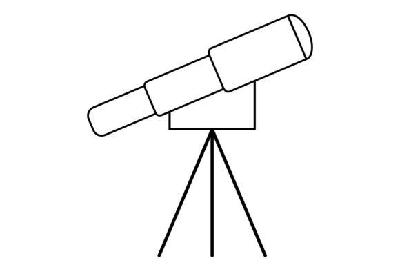 Telescope Vector Education Artwork Graphics and Icons